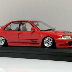 1/43 ノレブ Mitsubishi Lancer Evolution Ⅰ (1992）改 アルミ 深リム ローダウン 改造 ランエボⅠ デカール カスタム 国産名車の画像3