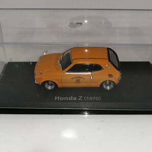 1/43 ノレブ Honda Z (1970）改 アルミ 深リム ローダウン 改造 ホンダZ チンスポ センターマフラー デカール カスタム 国産名車 の画像9