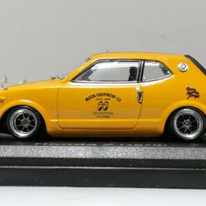 1/43 ノレブ Honda Z (1970）改 アルミ 深リム ローダウン 改造 ホンダZ チンスポ センターマフラー デカール カスタム 国産名車 の画像7