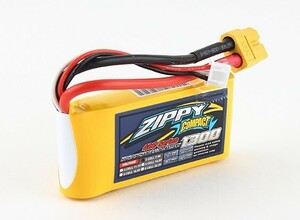 高放電◆ZIPPY 1300mAh 2S 2セル 7.4V 40C-50C リポ バッテリー (型番63377)