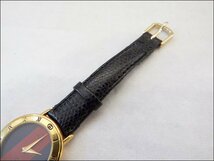 現状品 GUCCI/グッチ◆3000L/レディース腕時計◆シェリーライン クオーツ SS×レザー 本体のみ_画像6