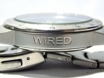 現状品/動作品 SEIKO/セイコー WIRED/ワイアード 7T62-0A50 メンズ腕時計 クロノグラフ クォーツ QZ ブルー文字盤 アラーム不良 箱あり_画像7