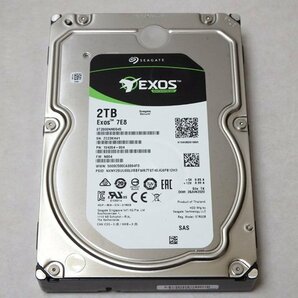 1個 Seagate Exos 7E8 ST2000NM0045 SAS 2TB 12.0Gb/s 7200rpm 3.5インチ ハードディスク HDD 正常/使用時間極少/動作保証の画像1