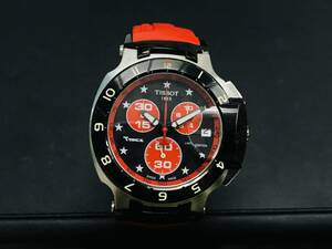 G4498 TISSOT ティソ T-RACE 1853 Nicky Hayden Limited Edition クオーツ 稼働品 ビス1本社外