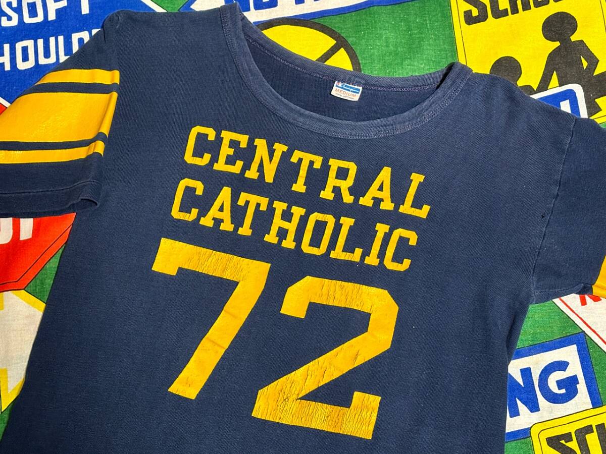 ☆珍しいプリントパターンの1枚☆Made in USA製アメリカ製Champio