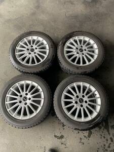 スタッドレスタイヤ　中古4本セット　205/55R16　７J×１６ 5穴　PCD 112 ET３８　BORBET　ベンツ用