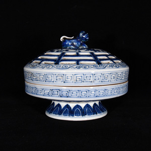 ▽鴻▽ 明 宣德年製款 青花 龍紋 熏香炉 古陶瓷品 置物 古賞物 中国古玩 中国古美術