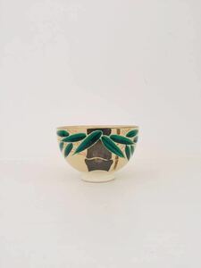 [ beautiful goods ] Kyoyaki . bamboo silver . tea cup tea ceremony tea. hot water beautiful 