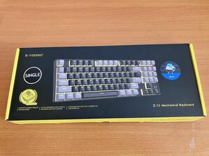 e元素 ゲーミングキーボード 青軸コラボ仕様 ホワイトグレー