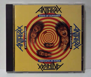 [1988年発売/日本盤 P33D-20077 ] アンスラックス / ステート・オブ・ユーフォーリア ●ANTHRAX / STATE OF EUPHORIA