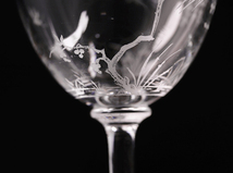 【開】20世紀前期『オールドバカラBaccarat』 クリスタル「ジャポニズム」 グラス H11cm SG56_画像4