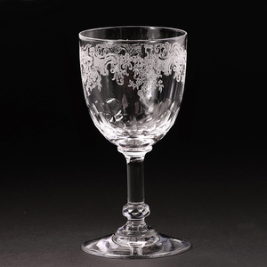 [.]20 век античный crystal не пропускающее стекло маленький . искусство гравировки стакан H11cm SG55