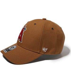 【新品本物 USA購入】 '47Brand×Carhartt カーハート■LOS ANGELES ANGELS CAP■ブラウン■MLB ロサンゼルス エンゼルス キャップ