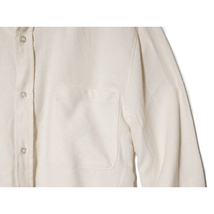 【新品】ネルシャツ 無地 レギュラーフィット■3L（2XL,XXL）サイズ / O-WHITE■ホワイト白 フランネルシャツ ソリッドカラー ネル81302_画像4