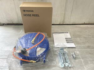 10082 new goods unused air hose reel three . reel TRIENS SHS-210A 1.4MPa 10m extension hose air pump ornament hanging lowering automobile maintenance machine tool 