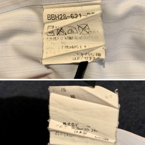 中古 ★BURBERRY LONDON★バーバリーロンドン★ ボタンダウンシャツ ブルー×マルチストライプ BDシャツ Lサイズ（L-84）100105の画像10