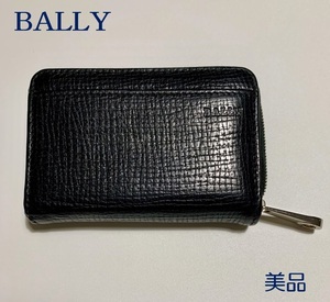 【美品】★BALLY★バリー★ 小銭入れ/カード入れ　牛革　calf　黒　専用箱/付属品付き　100108