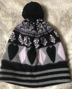 ANNA SUI* bonbon attaching knitted cap 