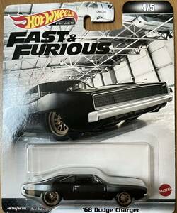 HotWheels FAST & FURIOUS '68 DODGE CHARGER　ホットウィール ワイルドスピード 1968 ダッジチャージャー プレミアム