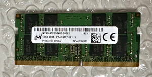 Micron MTA16ATF2G64HZ-2G3E1（DDR4 PC4-17000 2400MHz) 16GB【中古】