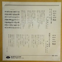 非売品 見本盤　EP 西崎みどり 【さざなみ /西陽のあたる部屋】　必殺仕業人 主題歌_画像2