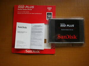 SanDisk SanDisk SSD plus 240GB unused installation metal fittings attaching 