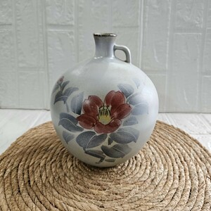  ваза Kutani ваза для цветов керамика один колесо .. цветочный принт цветок inserting коллекция интерьер 