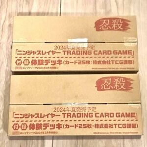 コンプティーク　２０２４年　３月号　付録　ニンジャスレイヤー TRADING CARD GAME 体験デッキ　未開封　2個セット　トレカ　ゲーム　TCG