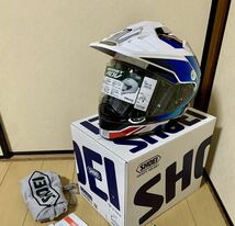 SHOEI HORNET ADV SOVEREIGN TC-10 (BLUE/RED) M (頭囲 57cm) ホーネット ADV ソヴリン ショウエイ 帽体のみ中古/その他未使用_画像1