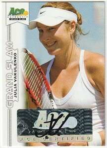 2013 ACE AUTHENTIC TENNIS Julia Vakulenko Auto 女子テニス直筆サインカード