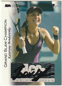 2012 ACE AUTHENTIC TENNIS Kateryna Bondarenko Auto 女子テニス直筆サインカード