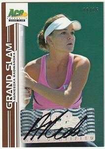 【15枚限定】2013 ACE TENNIS GRAND SLAM Agnieszka Radwanska Auto #/15 女子テニス 直筆サインカード