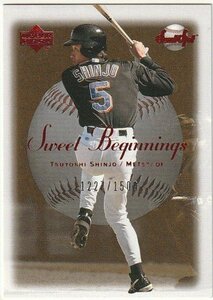 新庄剛志 ルーキーカード 2001 UPPER DECK SWEET SPOT UPDATE SWEET BEGINNINGS RC ROOKIE #/1500