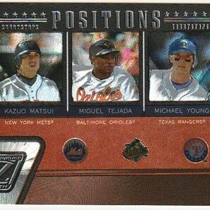 松井稼頭央 インサート 2005 DONRUSS ZENITH POSITIONS w/Miguel Tejada/Michael Youngの画像1