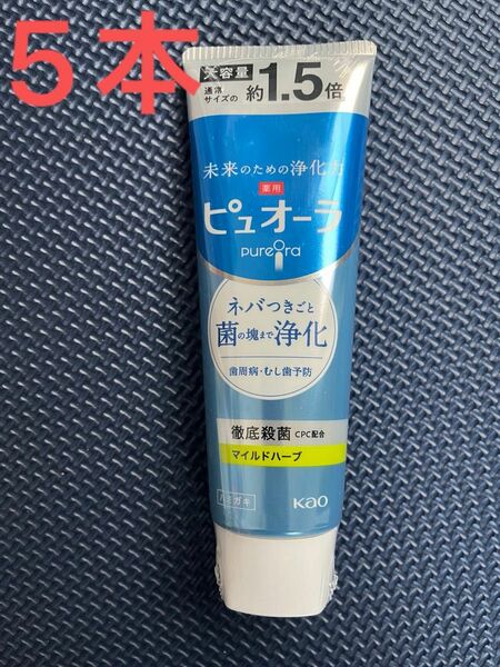 薬用ピュオーラ マイルドハーブ 大容量1.5倍 170g×5本