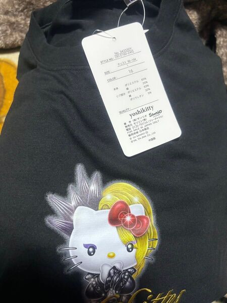 YOSHIKITTY ヨシキティ ロングTシャツ 黒 Lサイズ 長袖 ロンT