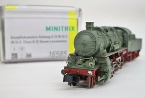 MINITRIX 16585 Dampflok Gattung G 12 Epoche I foreign type locomotive [ Junk ]byn031808