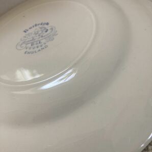 Burleigh バーレイ ブルー アジアンティック プレート 陶磁器 食器 洋食器 4枚皿 イギリス/英国/花柄 /青花/ブルーの画像8