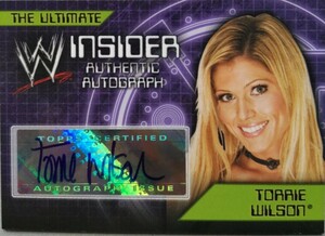 topps WWE 女子プロレスカード / トリー・ウィルソン 直筆サインカード (検/true heart/ambitious/stardom/BBM/panini)