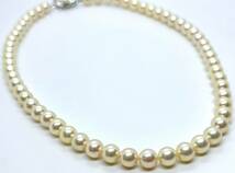 【MIKIMOTO/ミキモト】パールネックレス 本真珠 7mm珠 32.3g 42cm K14WG_画像3