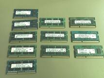 1 DDR3 ノートPC用メモリ 色々 11枚ジャンク_画像1