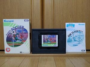 【箱説有・動作品・カートリッジ】コナミのサッカー KONAMI SOCCER MSXのゲームソフト