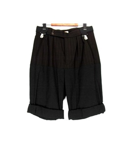 ラフシモンズ RAF SIMONS ■ 20SS 【 201 345 PLEATED DETAIL SUSPENDER SHORTS 】サスペンダー ショーツ パンツ　31793