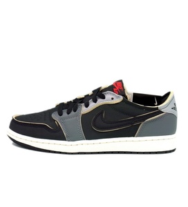 ナイキ NIKE ■ 【 AIR JORDAN 1 LOW OG EX Black and Smoke Grey DV0982 006 】 ブラック アンド スモーク グレー スニーカー　32385