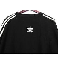 バレンシアガ BALENCIAGA × アディダス adidas ■ 23SS 【 728789 TNVA6 】 ロゴ プリント スリーライン ロングスリーブ カットソー n5064_画像3