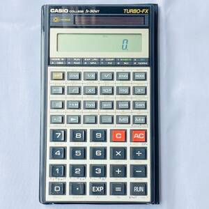 Casio Casio Mutual Calculator FX-360MT Turbo-FX Covered Cover Cover Solar College Solar используется использовавшаяся операция. Состояние Showa Retro Vintage в то время