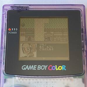 任天堂 ゲームボーイカラー GAMEBOY COLOR クリアパープル 本体 取扱説明書 GBC Nintendo CGB-001 中古 動作確認済み 現状品の画像3