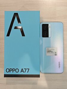 【未使用に近い】 OPPO A77 SIMフリー ブルー