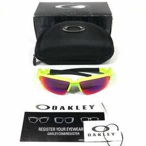 【オークリー】本物 OAKLEY サングラス FLAKDRAFT フラックドラフト OO9373-0770 ライトグリーン×黒色系 メンズ レディース ケース 箱付き