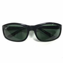 【レイバン】本物 Ray-Ban サングラス ロゴテンプル 黒色系×カーキグレー色系 メンズ レディース 送料520円_画像1